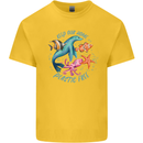 Plastic Free Climate Change Octopus Ocean Fish Kids T-Shirt Childrens Yellow