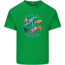 Plastic Free Climate Change Octopus Ocean Fish Mens Cotton T-Shirt Tee Top Irish Green