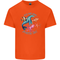 Plastic Free Climate Change Octopus Ocean Fish Mens Cotton T-Shirt Tee Top Orange