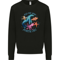 Plastic Free Climate Change Octopus Ocean Fish Mens Sweatshirt Jumper Black