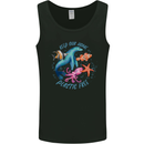 Plastic Free Climate Change Octopus Ocean Fish Mens Vest Tank Top Black