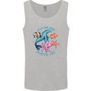 Plastic Free Climate Change Octopus Ocean Fish Mens Vest Tank Top Sports Grey