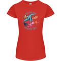 Plastic Free Climate Change Octopus Ocean Fish Womens Petite Cut T-Shirt Red