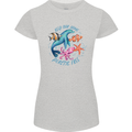 Plastic Free Climate Change Octopus Ocean Fish Womens Petite Cut T-Shirt Sports Grey