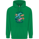 Plastic Free Climate Change Octopus Seal Fish Childrens Kids Hoodie Irish Green