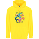 Plastic Free Climate Change Octopus Seal Fish Childrens Kids Hoodie Yellow