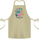 Plastic Free Climate Change Octopus Seal Fish Cotton Apron 100% Organic Khaki