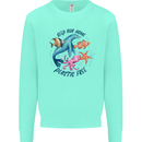 Plastic Free Climate Change Octopus Seal Fish Kids Sweatshirt Jumper Peppermint