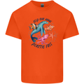 Plastic Free Climate Change Octopus Seal Fish Kids T-Shirt Childrens Orange