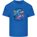 Plastic Free Climate Change Octopus Seal Fish Kids T-Shirt Childrens Royal Blue
