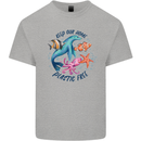 Plastic Free Climate Change Octopus Seal Fish Kids T-Shirt Childrens Sports Grey