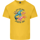 Plastic Free Climate Change Octopus Seal Fish Kids T-Shirt Childrens Yellow