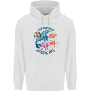 Plastic Free Climate Change Octopus Seal Fish Mens 80% Cotton Hoodie White