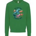 Plastic Free Climate Change Octopus Seal Fish Mens Sweatshirt Jumper Irish Green