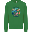 Plastic Free Climate Change Octopus Seal Fish Mens Sweatshirt Jumper Irish Green