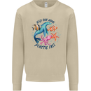 Plastic Free Climate Change Octopus Seal Fish Mens Sweatshirt Jumper Sand