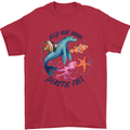 Plastic Free Climate Change Octopus Seal Fish Mens T-Shirt 100% Cotton Red