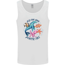 Plastic Free Climate Change Octopus Seal Fish Mens Vest Tank Top White
