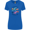Plastic Free Climate Change Octopus Seal Fish Womens Wider Cut T-Shirt Royal Blue