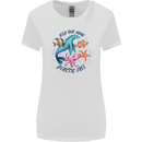 Plastic Free Climate Change Octopus Seal Fish Womens Wider Cut T-Shirt White