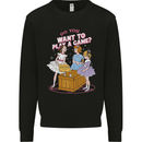 Play a Game Kids Grim Reaper Ouija Board Kids Sweatshirt Jumper Black
