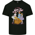 Play a Game Kids Grim Reaper Ouija Board Mens Cotton T-Shirt Tee Top Black