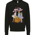 Play a Game Kids Grim Reaper Ouija Board Mens Sweatshirt Jumper Black