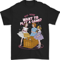 Play a Game Kids Grim Reaper Ouija Board Mens T-Shirt 100% Cotton Black