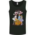 Play a Game Kids Grim Reaper Ouija Board Mens Vest Tank Top Black