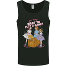 Play a Game Kids Grim Reaper Ouija Board Mens Vest Tank Top Black