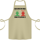 Player Two Wanted Funny Singles Day Gamer Cotton Apron 100% Organic Khaki