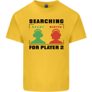 Player Two Wanted Funny Singles Day Gamer Mens Cotton T-Shirt Tee Top Yellow