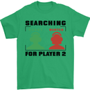 Player Two Wanted Funny Singles Day Gamer Mens T-Shirt 100% Cotton Irish Green