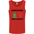 Player Two Wanted Funny Singles Day Gamer Mens Vest Tank Top Red