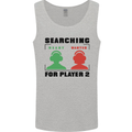 Player Two Wanted Funny Singles Day Gamer Mens Vest Tank Top Sports Grey