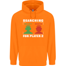 Player Two Wanted Funny Singles Day Gaming Childrens Kids Hoodie Orange