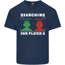 Player Two Wanted Funny Singles Day Gaming Kids T-Shirt Childrens Navy Blue