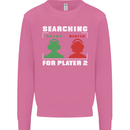 Player Two Wanted Funny Singles Day Gaming Mens Sweatshirt Jumper Azalea