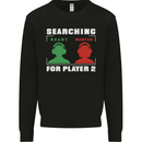 Player Two Wanted Funny Singles Day Gaming Mens Sweatshirt Jumper Black