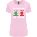 Player Two Wanted Funny Singles Day Gaming Womens Wider Cut T-Shirt Light Pink
