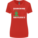 Player Two Wanted Funny Singles Day Gaming Womens Wider Cut T-Shirt Red