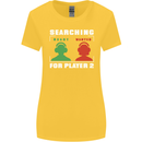 Player Two Wanted Funny Singles Day Gaming Womens Wider Cut T-Shirt Yellow