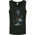 Playing Cards Grim Reaper Skull Mens Vest Tank Top Black