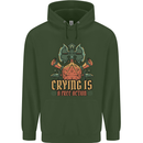 Playing Games RPG Role Crying Free Action Childrens Kids Hoodie Forest Green