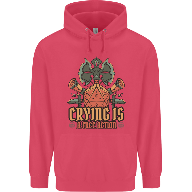 Playing Games RPG Role Crying Free Action Childrens Kids Hoodie Heliconia