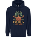 Playing Games RPG Role Crying Free Action Childrens Kids Hoodie Navy Blue