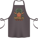 Playing Games RPG Role Crying Free Action Cotton Apron 100% Organic Dark Grey
