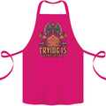 Playing Games RPG Role Crying Free Action Cotton Apron 100% Organic Pink