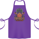 Playing Games RPG Role Crying Free Action Cotton Apron 100% Organic Purple