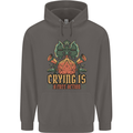Playing Games RPG Role Crying Free Action Mens 80% Cotton Hoodie Charcoal
